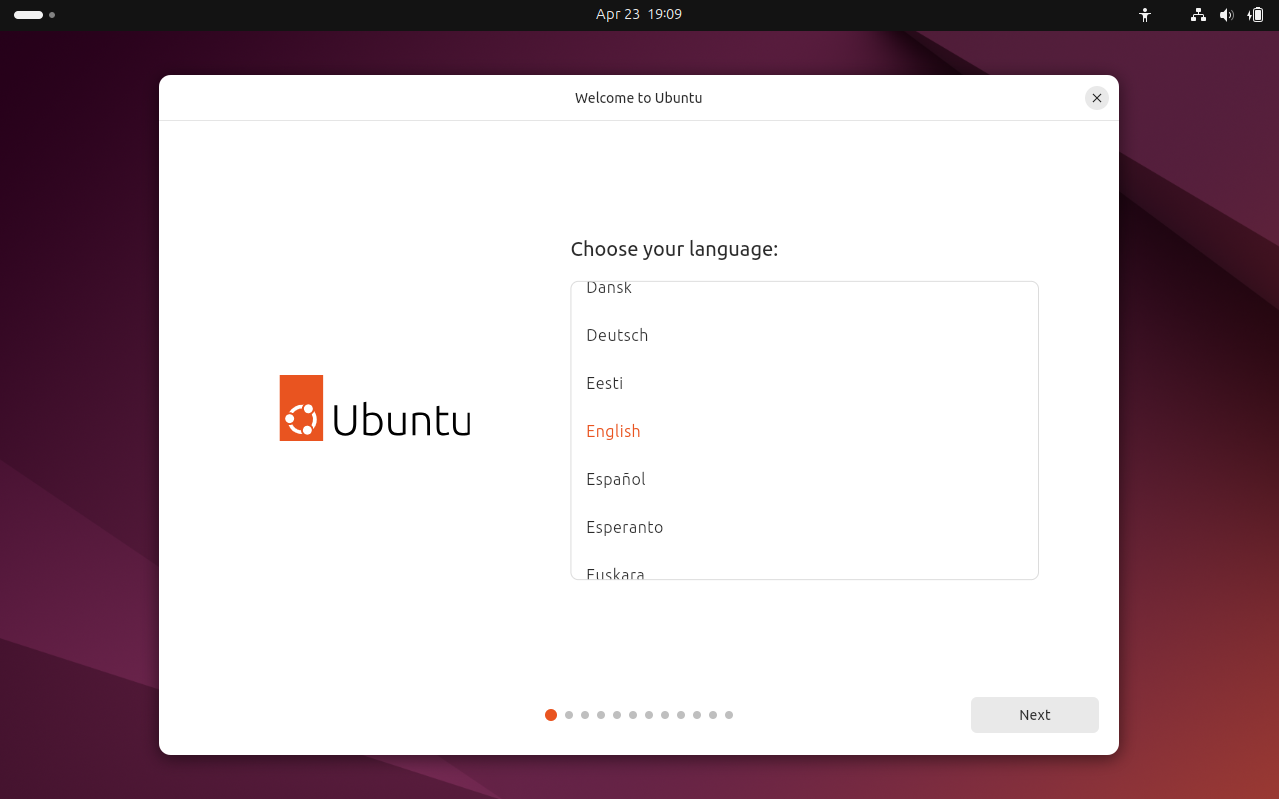Keyboard Layout Selection
