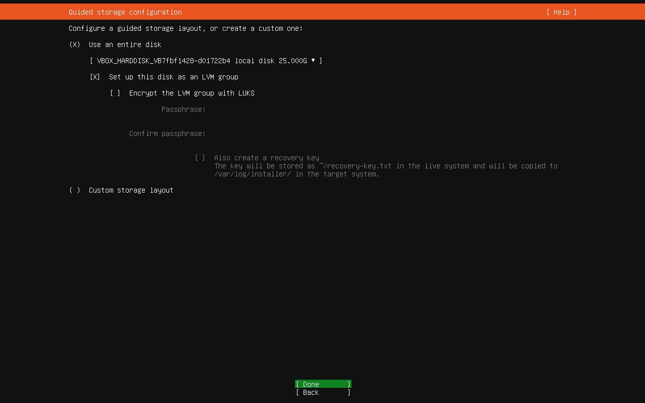 Partition configuration