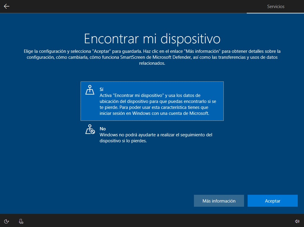 Configuración de Cortana