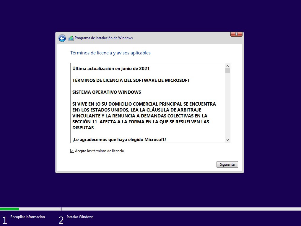 Términos de licencia