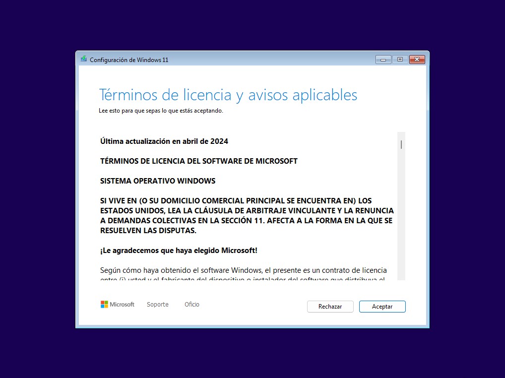 Términos de licencia
