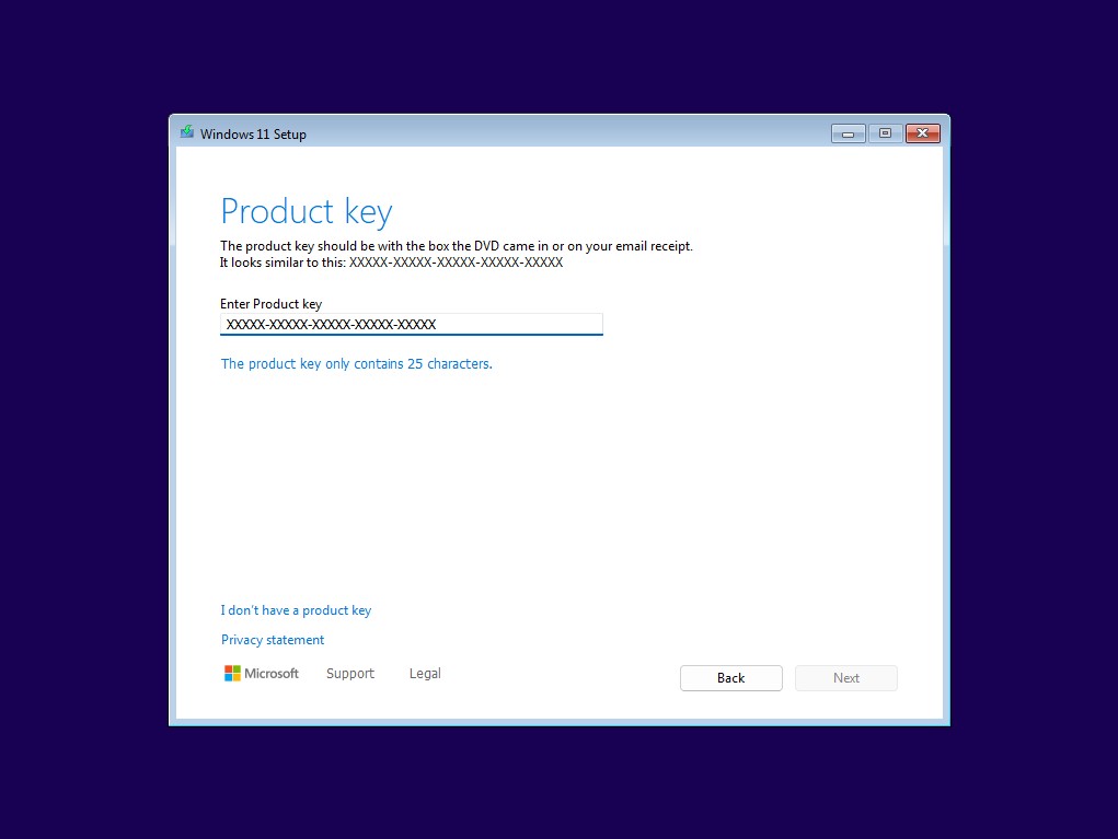 Product key
