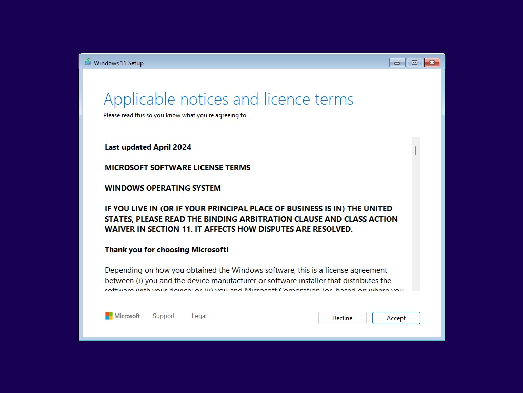 License terms