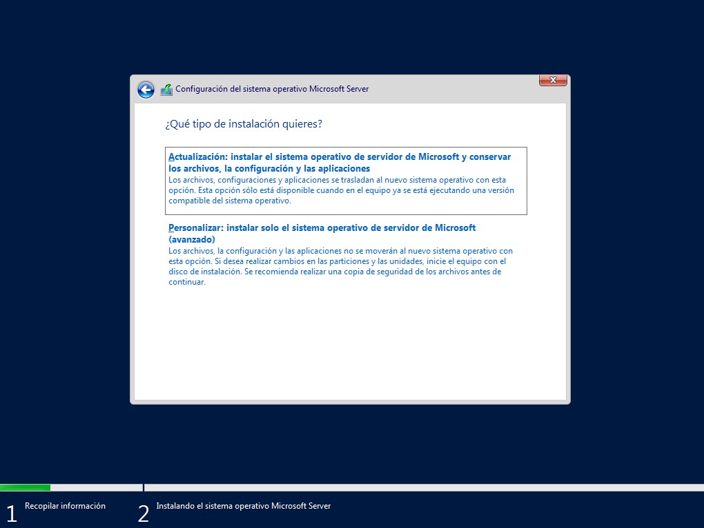 Tipo de instalación