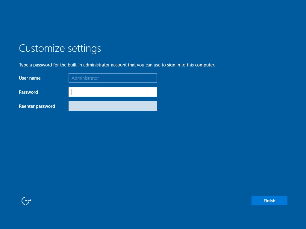 Preparing user