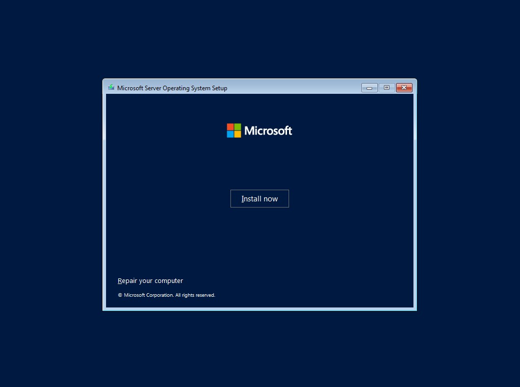 Start installation